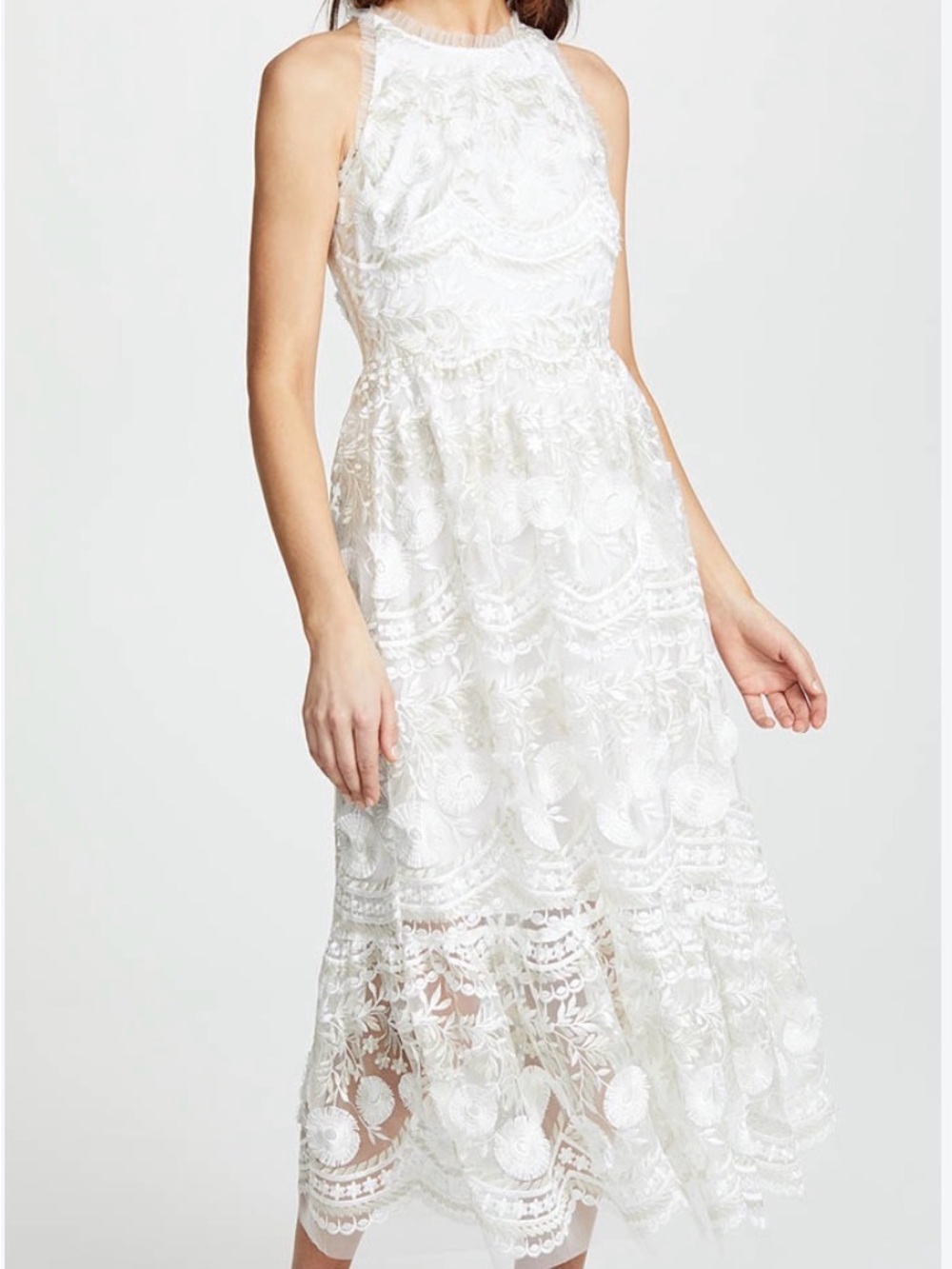 Shoshanna Ivory Lace Rosita